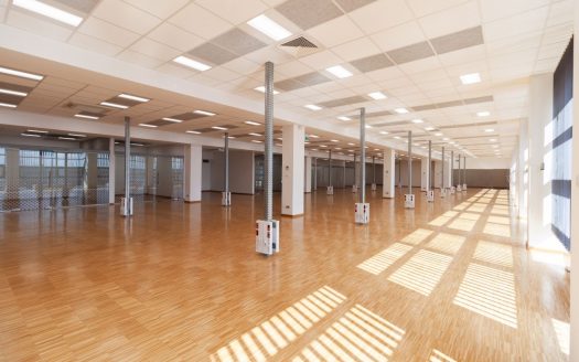 Powierzchnia biurowa z open space | podział