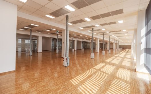 Powierzchnia biurowa z open space | podział